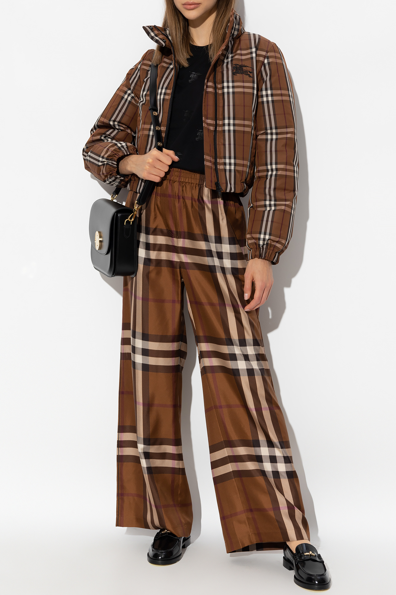 Women s Clothing Burberry Alex silk trousers Maive Bos Essential Maternity and Nursing Dress Biname fmedShops